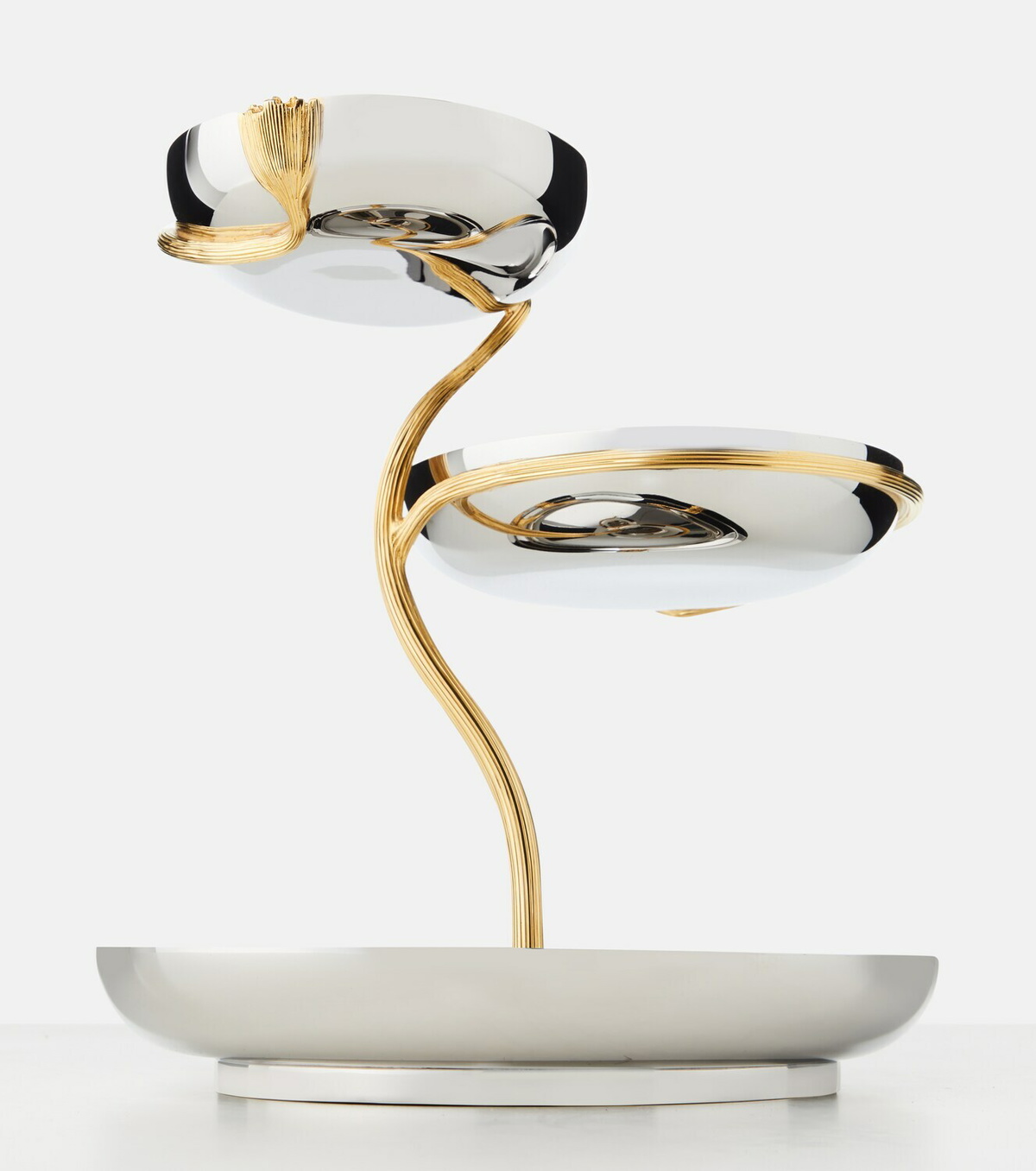 L'Objet Deco Leaves stainless steel stand