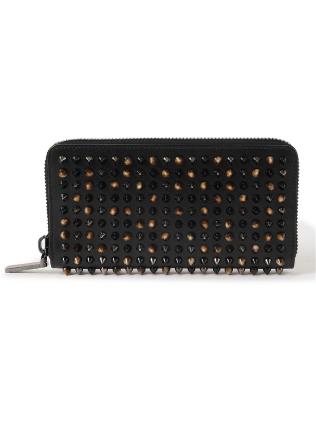 Photo: Christian Louboutin - Spiked Leather Zip-Around Wallet