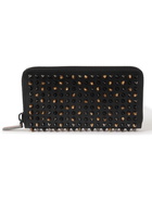 Christian Louboutin - Spiked Leather Zip-Around Wallet