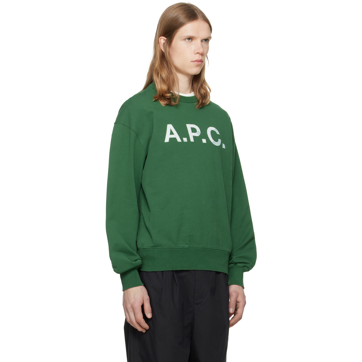 A.P.C. Green Vintage 'APC' Sweatshirt