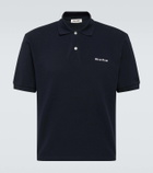 Miu Miu Logo cotton piqué polo shirt