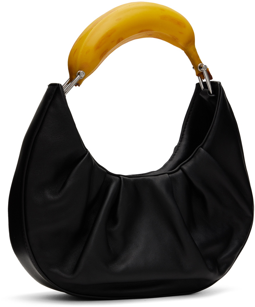 Puppets and Puppets Black Banana Bag