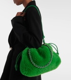 Loewe Flamenco Small faux fur bucket bag