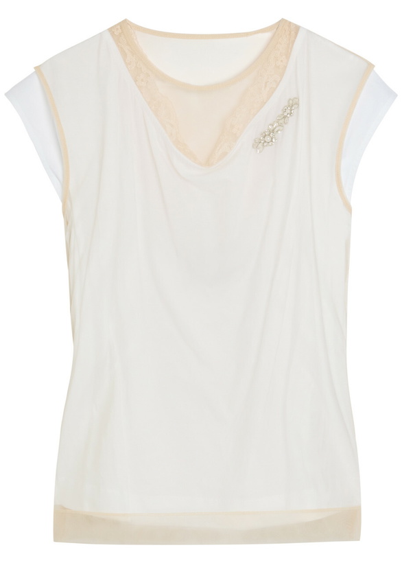 Photo: Simone Rocha Layered Cotton T-shirt White