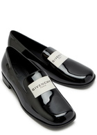 Givenchy Tux Logo Patent Leather Loafers Black