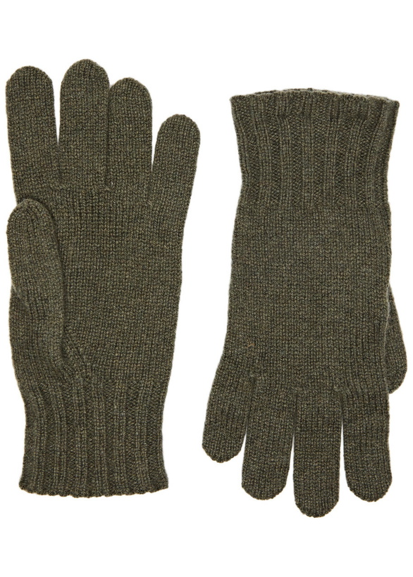 Photo: John Smedley Cashmere-blend Gloves - Dark Green - One Size