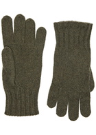 John Smedley Cashmere-blend Gloves - Dark Green - One Size