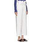 3.1 Phillip Lim White Paper Bag Cropped Trousers