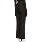 Yang Li Black Wide Double Trousers