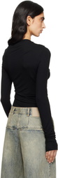 Entire Studios Black Drape Top