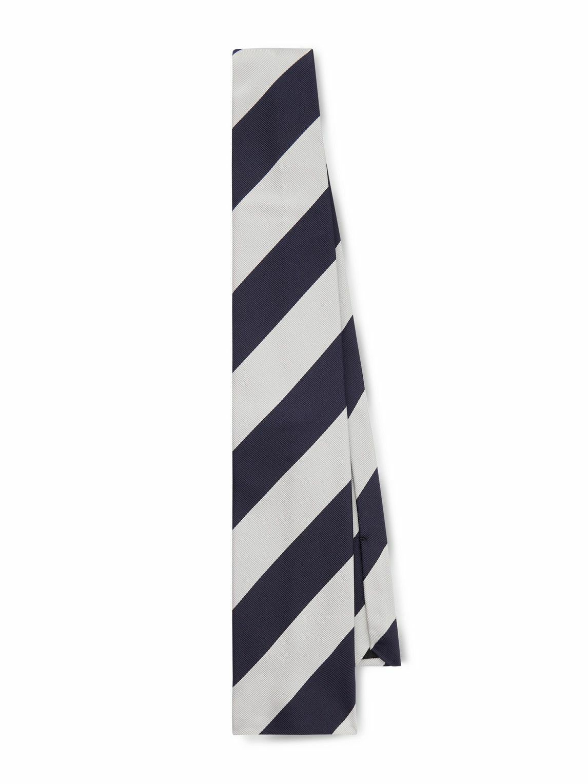 CELINE - 8.5cm Striped Silk-Twill Tie