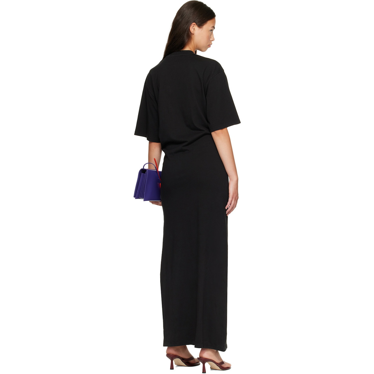 AGOLDE Black Zanna Maxi Dress