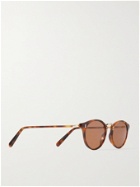 CUBITTS - Flaxman Round-Frame Tortoiseshell Acetate and Gold-Tone Sunglasses - Brown