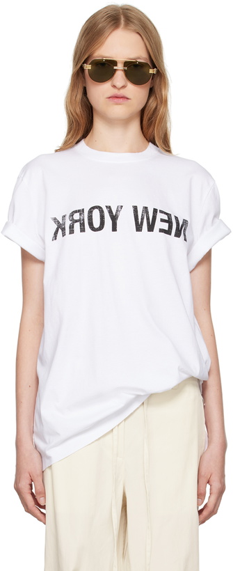 Photo: Helmut Lang White New York Seatbelt T-shirt