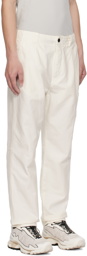 C.P. Company White Garment-Dyed Cargo Pants