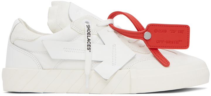 Photo: Off-White White Floating Arrow Vulcanized Sneakers