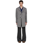 Thom Browne Grey Unstructured Classic Chesterfield Coat