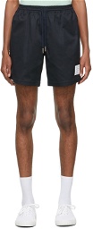 Thom Browne Navy Drawcord Rugby Shorts