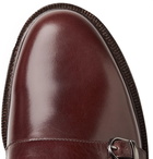 Brunello Cucinelli - Leather Monk-Strap Shoes - Burgundy