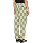 Saturdays NYC Green and White Polar Fleece Serai Trousers