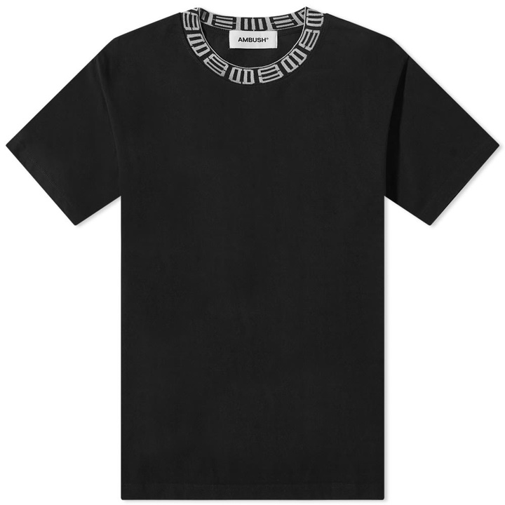 Photo: Ambush Monogram Ribbed Collar Tee