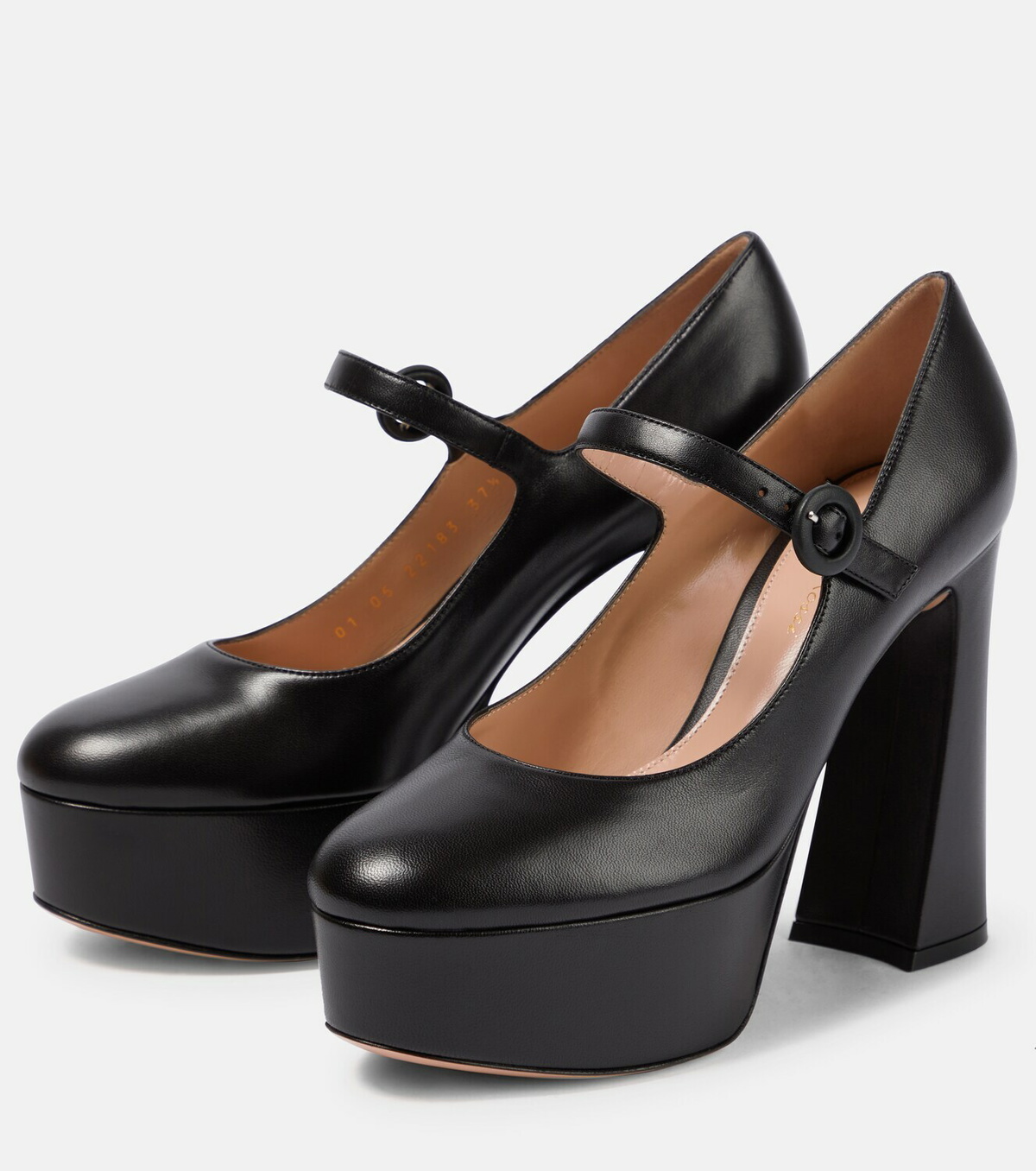 Gianvito Rossi - Mary Jane leather platform pumps Gianvito Rossi