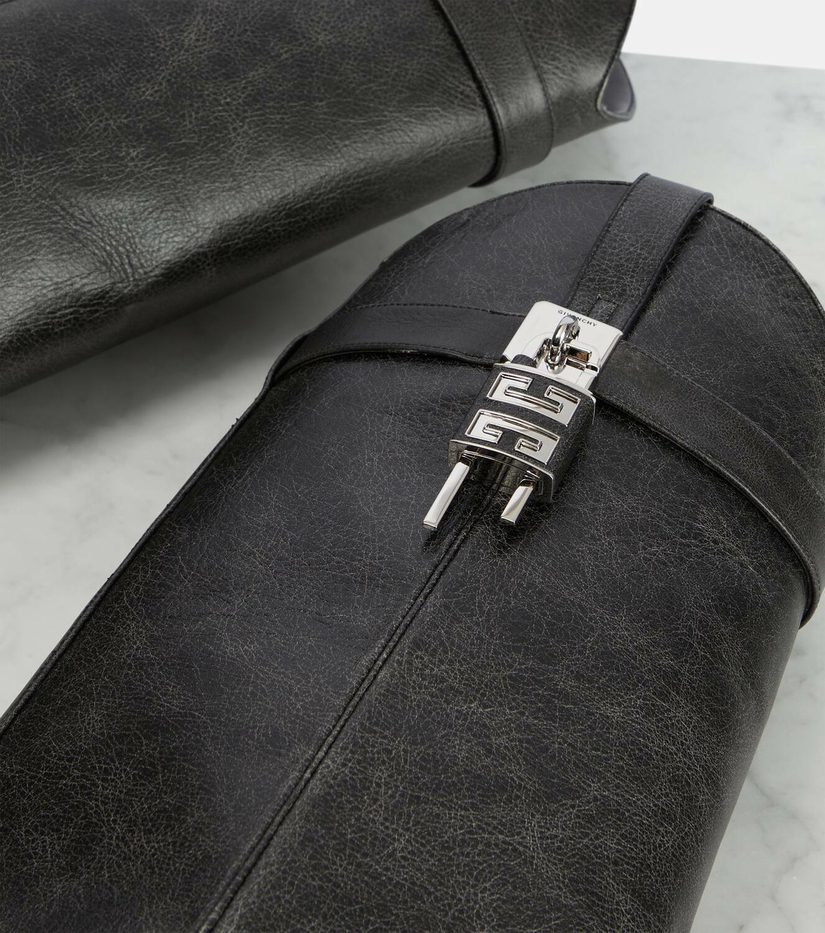 Givenchy Shark Lock Cowboy leather boots