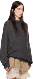 UNDERCOVER Gray Fair Isle Sweater