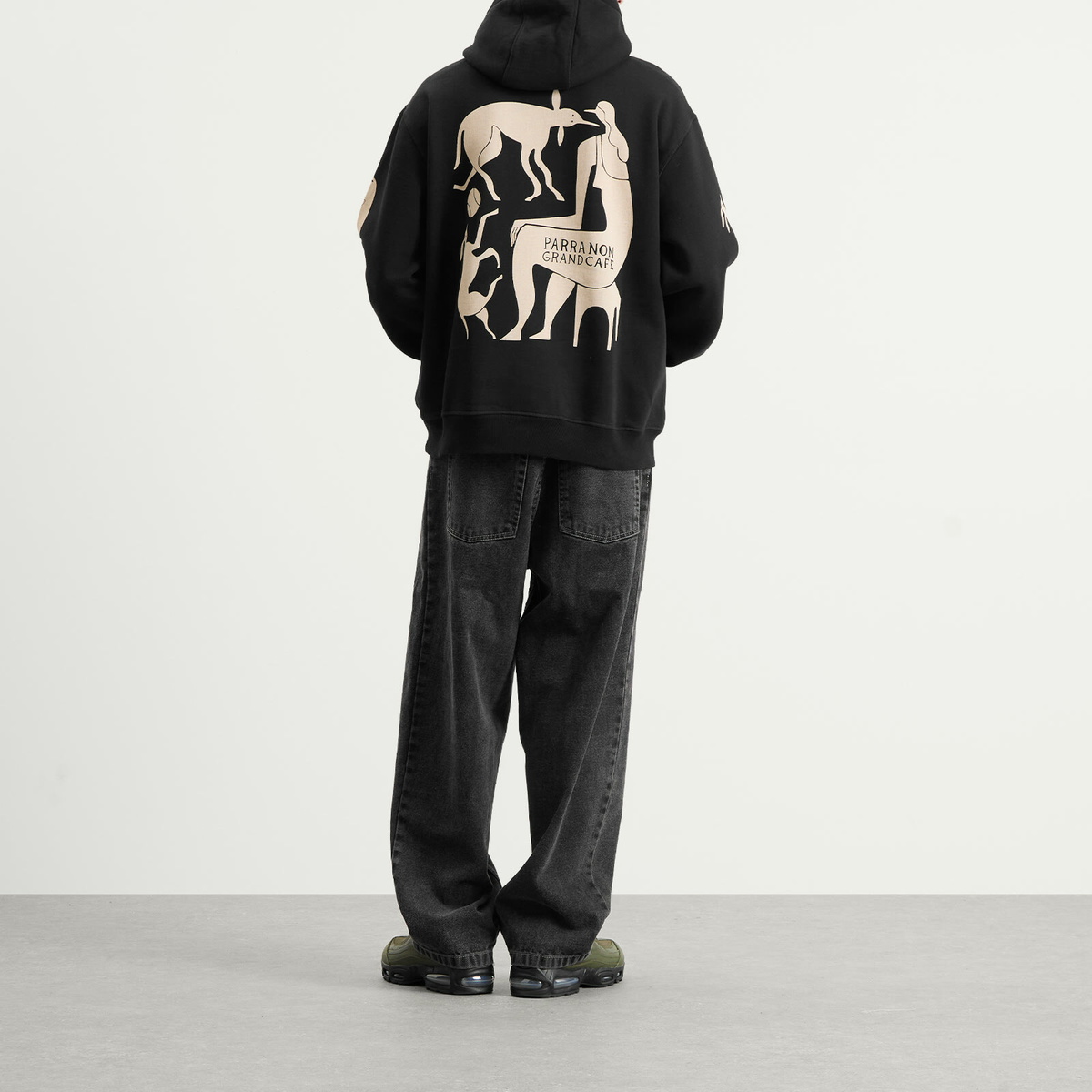 By Parra Men's Non Grand Café Hoodie in Black