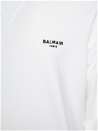 BALMAIN - Logo Detail Flocked Sweatshirt