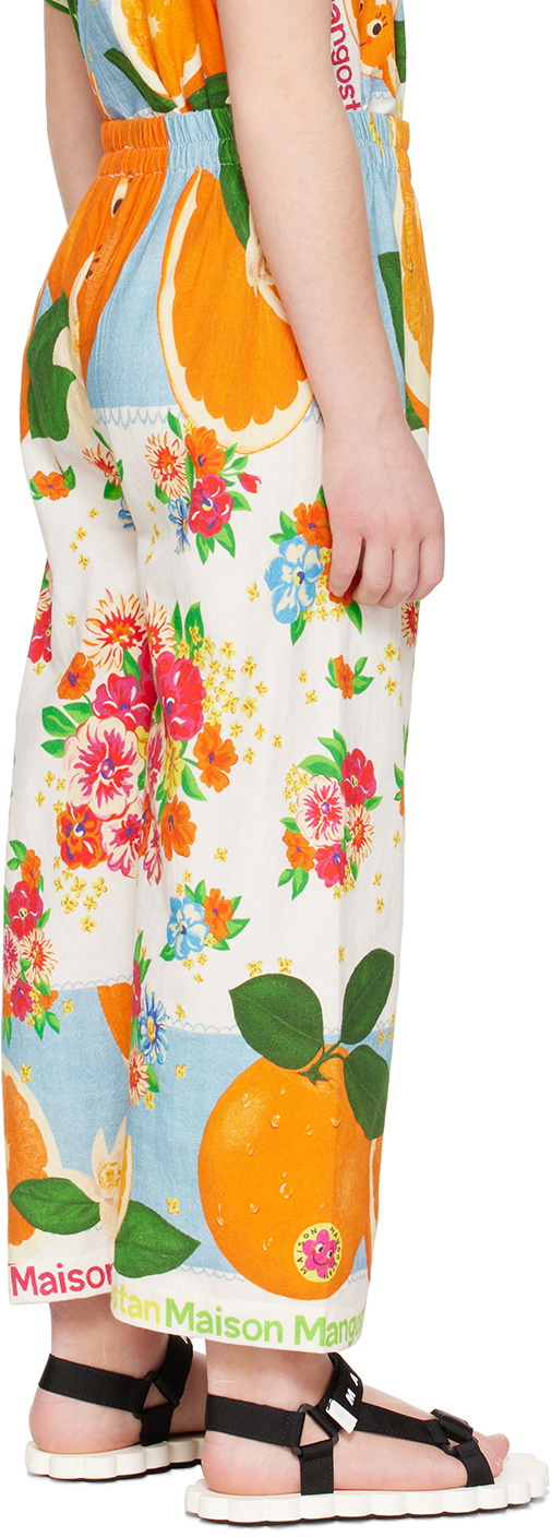 Maison Mangostan Kids Multicolor Oranges Scarf Trousers