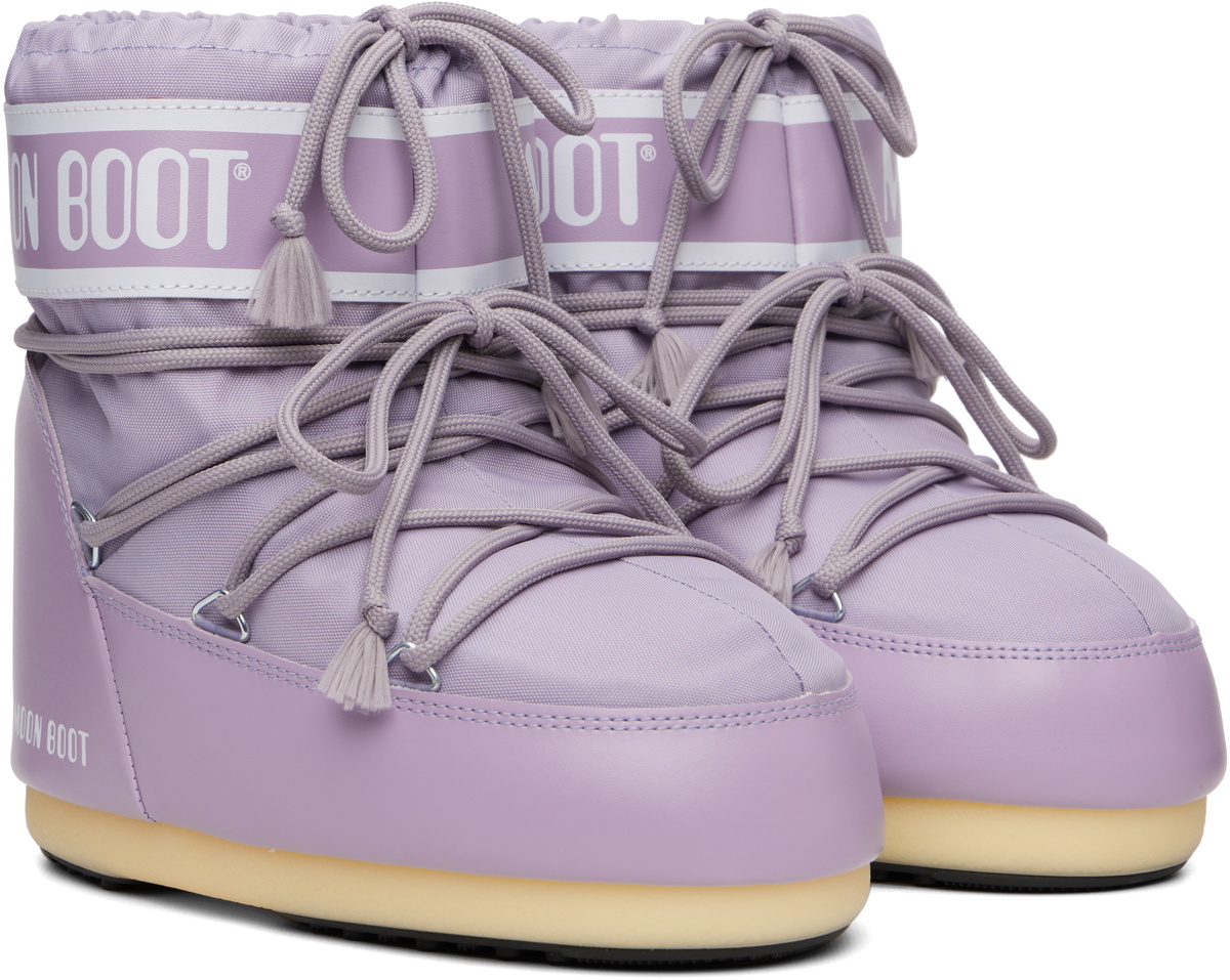 Moon Boot Purple Icon Low Nylon Boots