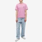 Carne Bollente Men's Middle Edging T-Shirt in Pink