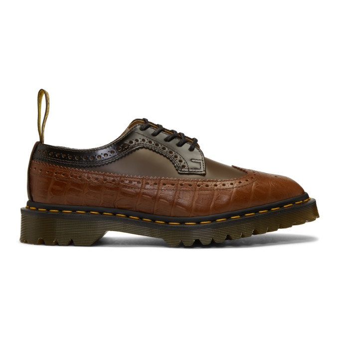 Photo: Dr. Martens Brown Engineered Garments Edition Mixed Leather 3989 Brogues