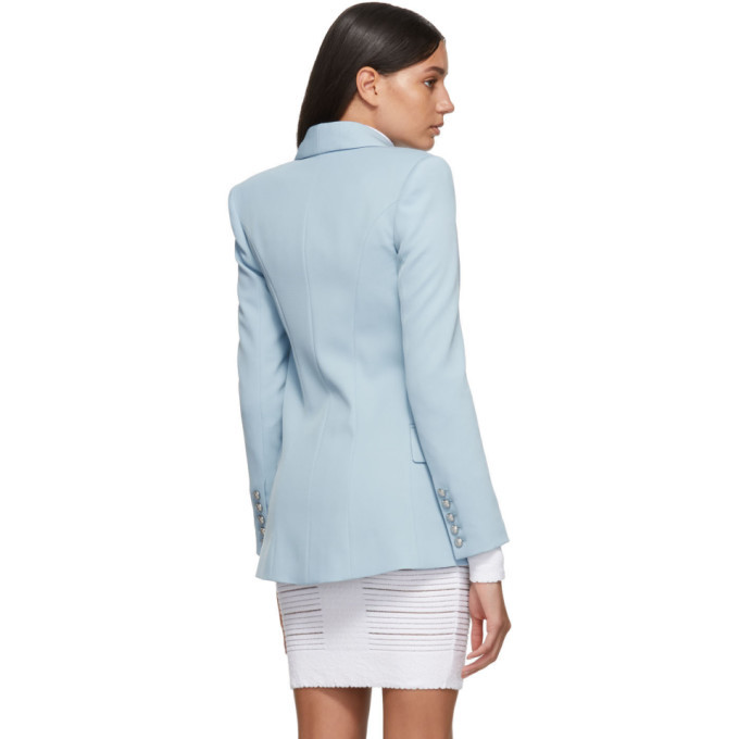 Balmain light blue online blazer