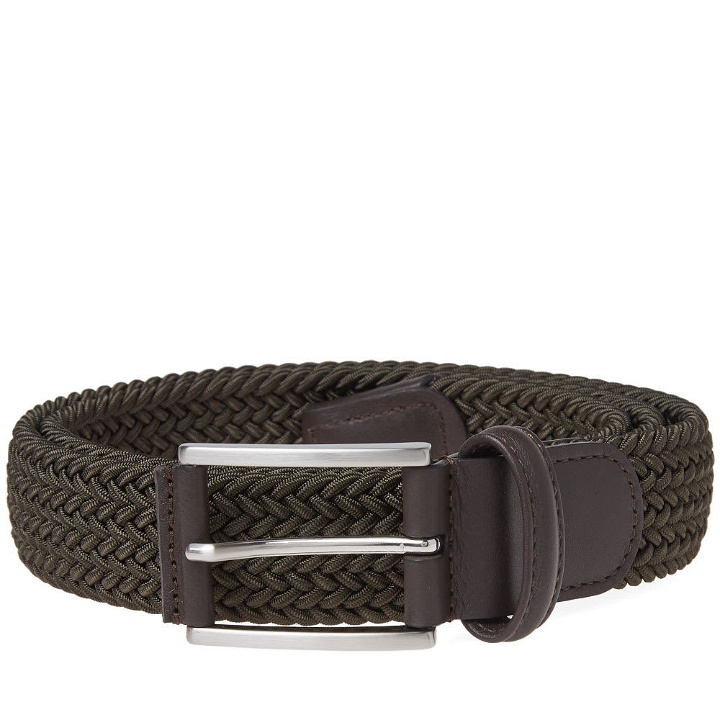 Photo: Anderson's Woven Textile Belt Green