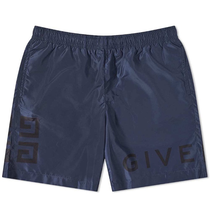 Photo: Givenchy 4G Logo Long Swim Shorts