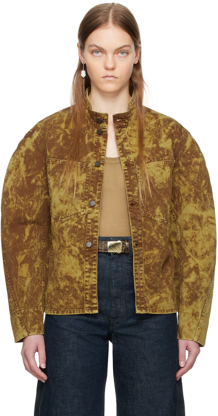 Photo: LEMAIRE Brown Garment-Dyed Denim Jacket