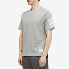 Thom Browne Men's 4-Bar Tonal T-Shirt in Light Grey