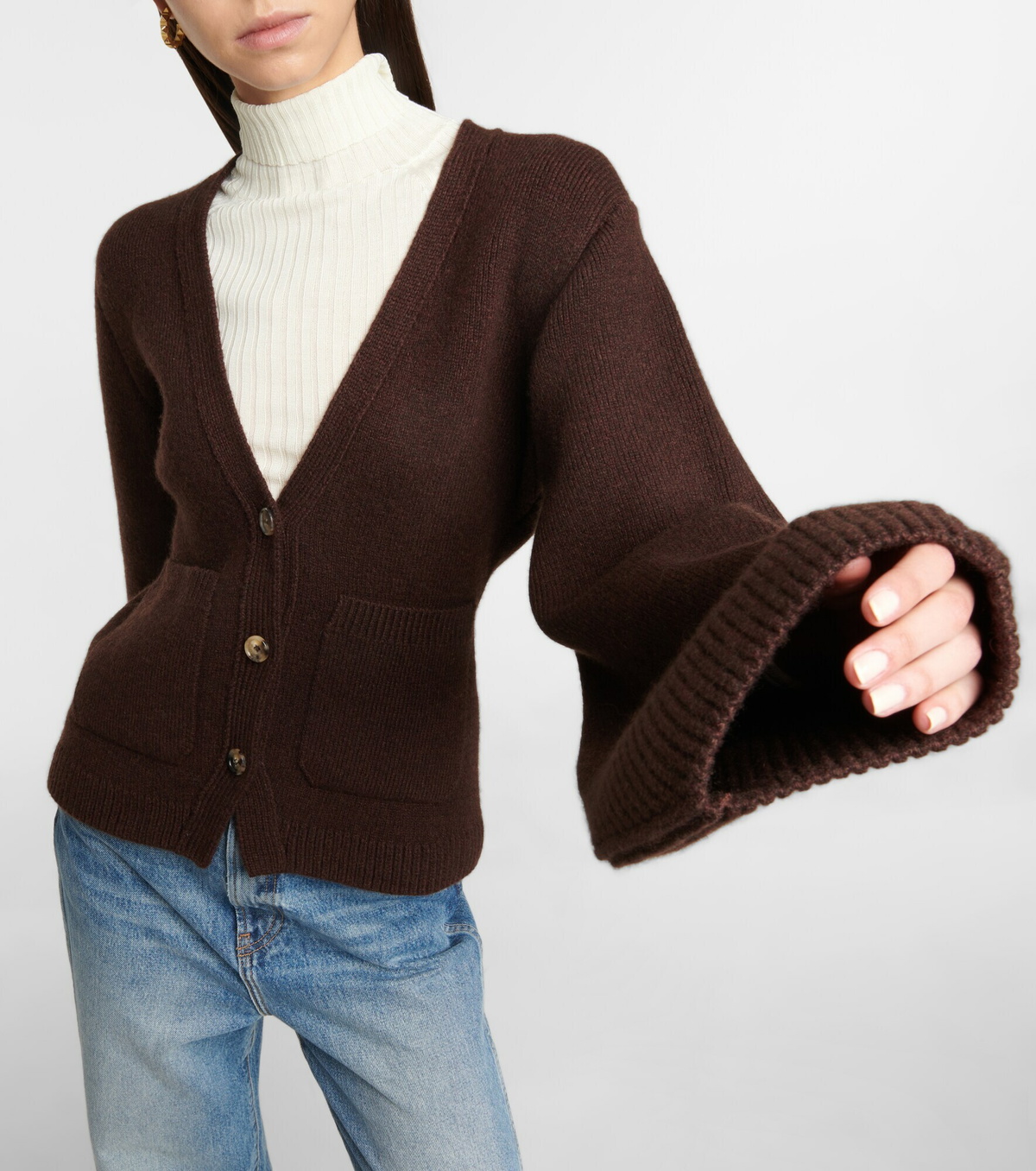 アウターその他 KHAITE BLACK CACHEMERE SCARLET CARDIGAN Scarlet cashmere-blend cardigan in black - Khaite | Mytheresa
