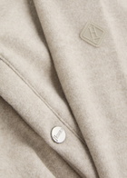Herno Hooded Felt Sweatshirt Cream