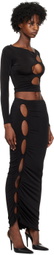 TYRELL SSENSE Exclusive Black Blouse & Midi Skirt Set