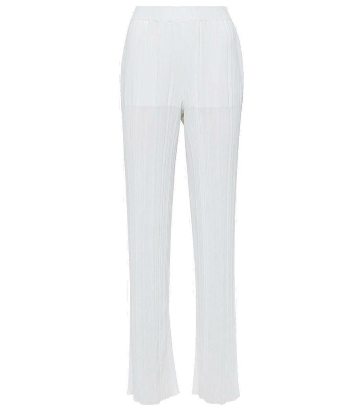 Photo: Stella McCartney Pleated knit straight pants