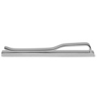 Hugo Boss - Tane Logo-Detailed Silver-Tone Tie Bar - Silver