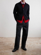 Auralee - Straight-Leg Pleated Cotton Chinos - Black