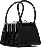 FIDAN NOVRUZOVA Black Boa Four Clasp Bag