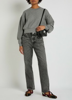 Agolde Kit Cotton Sweatshirt Grey