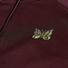 Needles Men's Poly Smooth Track Jacket in Maroon