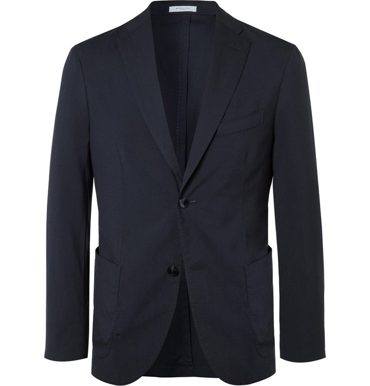 Photo: Boglioli - Navy K-Jacket Slim-Fit Unstructured Virgin Wool Blazer - Navy