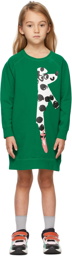Stella McCartney Kids Green Ballerina Dalmatian Dress